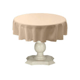 Tablecloth Dull Bridal Satin Fabric - 36" Round, Solid Color (1 Piece)