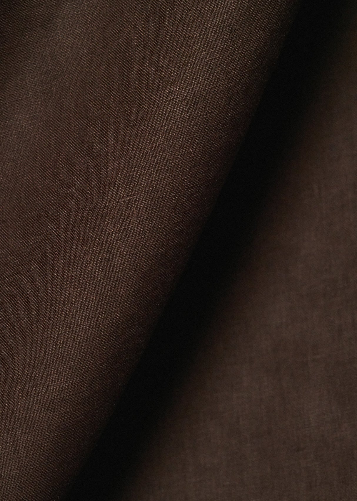 Pure Linen Dark Chocolate Fabric