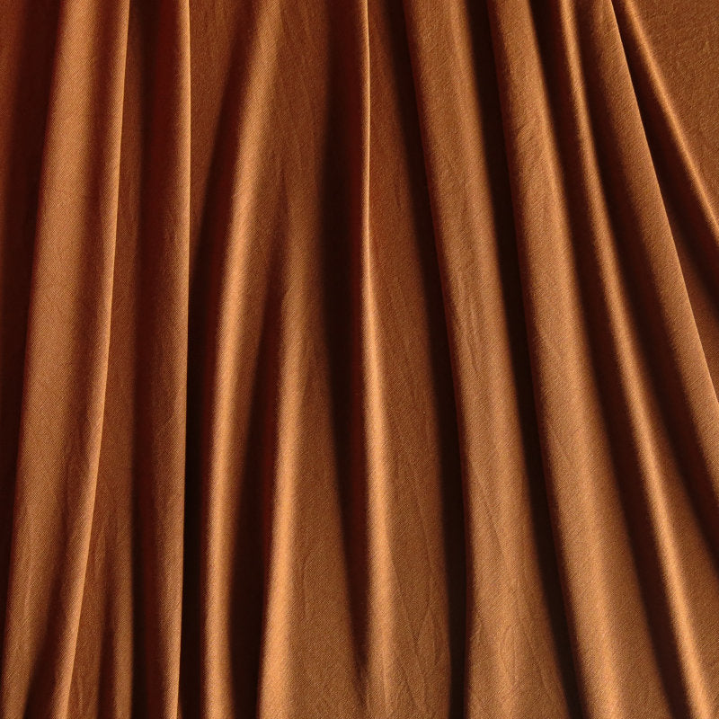 Bamboo Spandex Jersey Knit Fabric Dark Copper