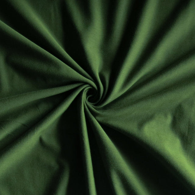 Cotton Lycra Jersey Knit Fabric Olive Green 6 oz
