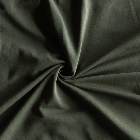 Cotton Lycra Jersey Knit Fabric Dark Moss