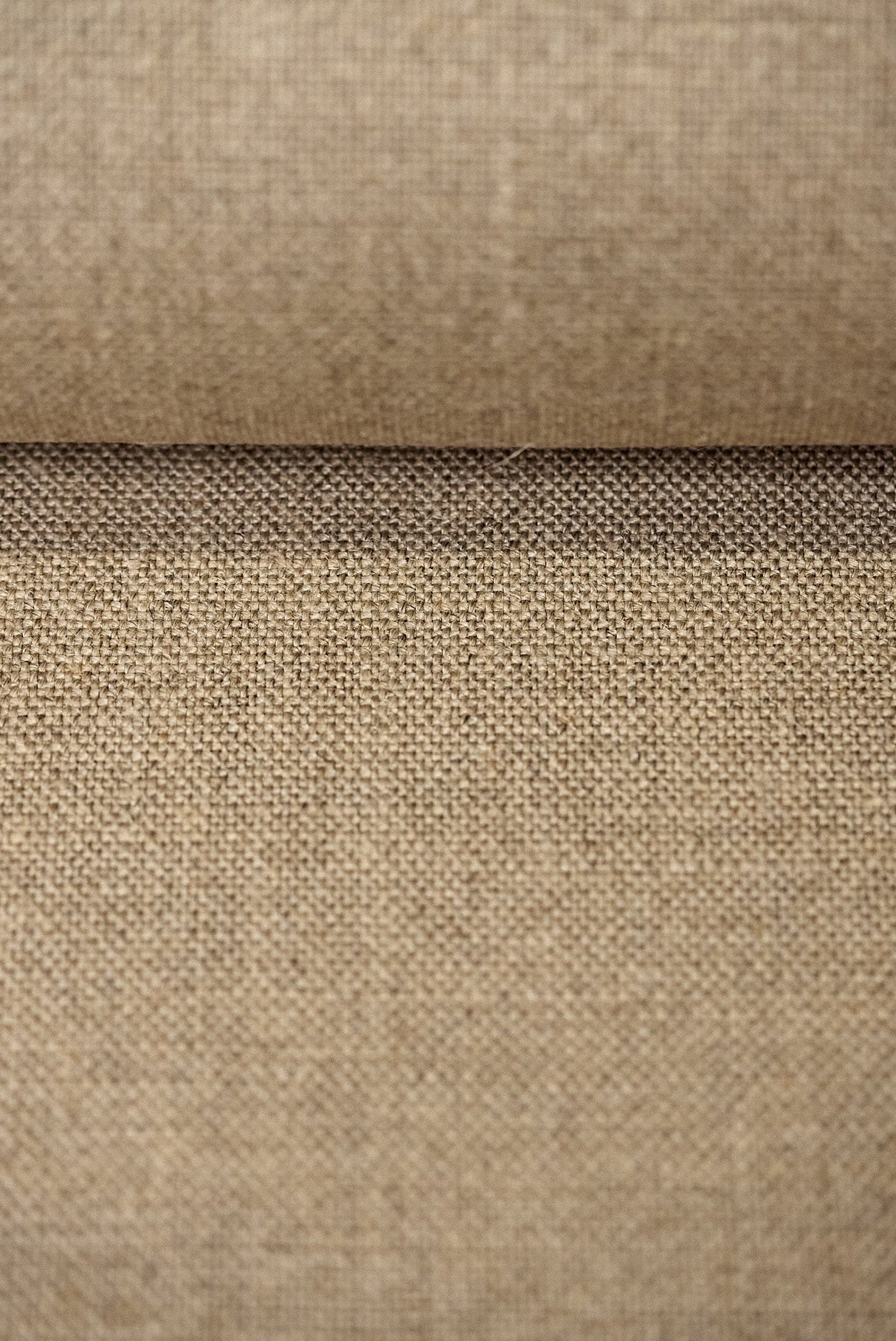 Pure Linen Dark Natural Upholstery Fabric