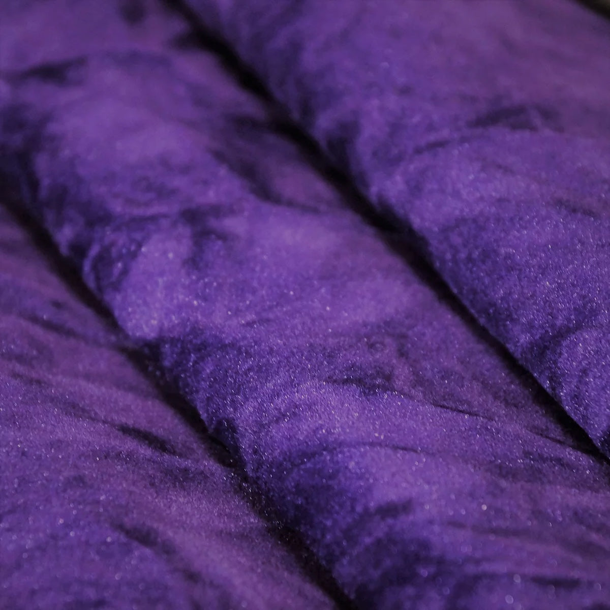 Crushed Velvet Flocking Nylon Fabric - 58/60" Width, 140 GSM, No Stretch, Multiple Colors (1 Yard)