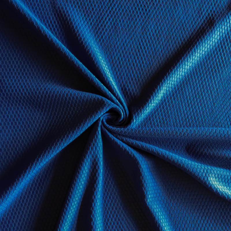 Athletic Mesh Dark Royal Bubble Jacquard Poly Spandex