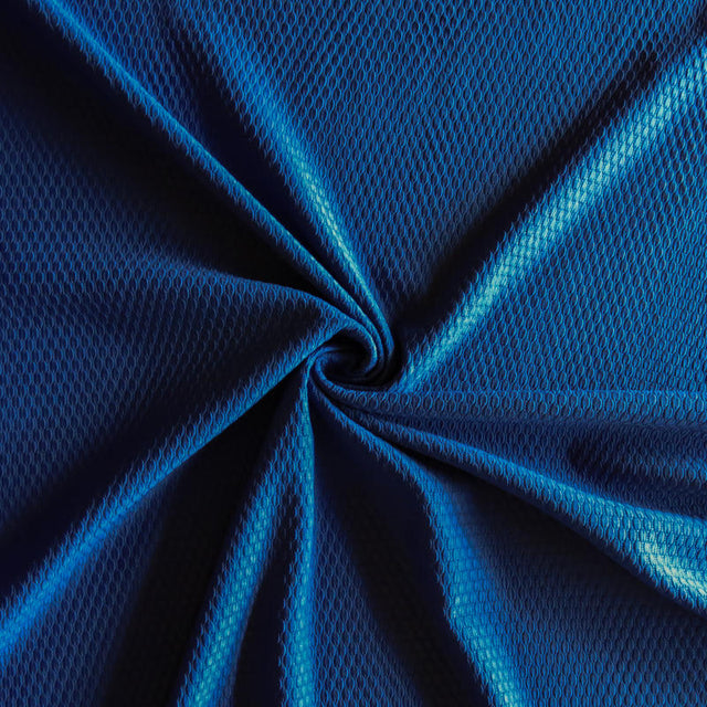 Athletic Mesh Dark Royal Bubble Jacquard Poly Spandex