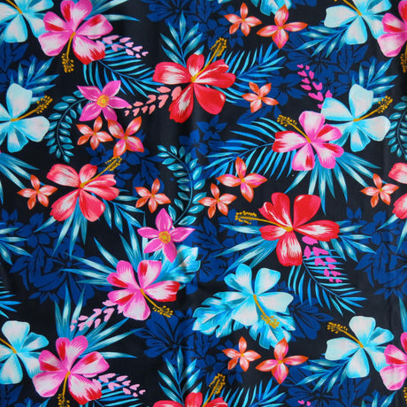 Swim Knit Nylon Spandex Dark Tropics 4-Way Stretch