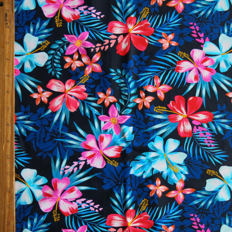 Swim Knit Nylon Spandex Dark Tropics 4-Way Stretch