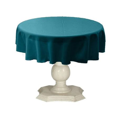 Tablecloth Dull Bridal Satin Fabric - 54" Round, Color Options (1 Piece)