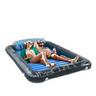 Inflatable Adult Sun Lounger Float 80 x 58 Inch Pool & Lake Air Mattress with Pillow, Dual Cup Holders, Heavy Duty Floating Raft for Beach, Pool & Summer Water Parties
