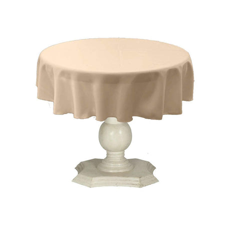 Dull Bridal Satin Fabric - Solid Color, 51" Round (1 Piece)