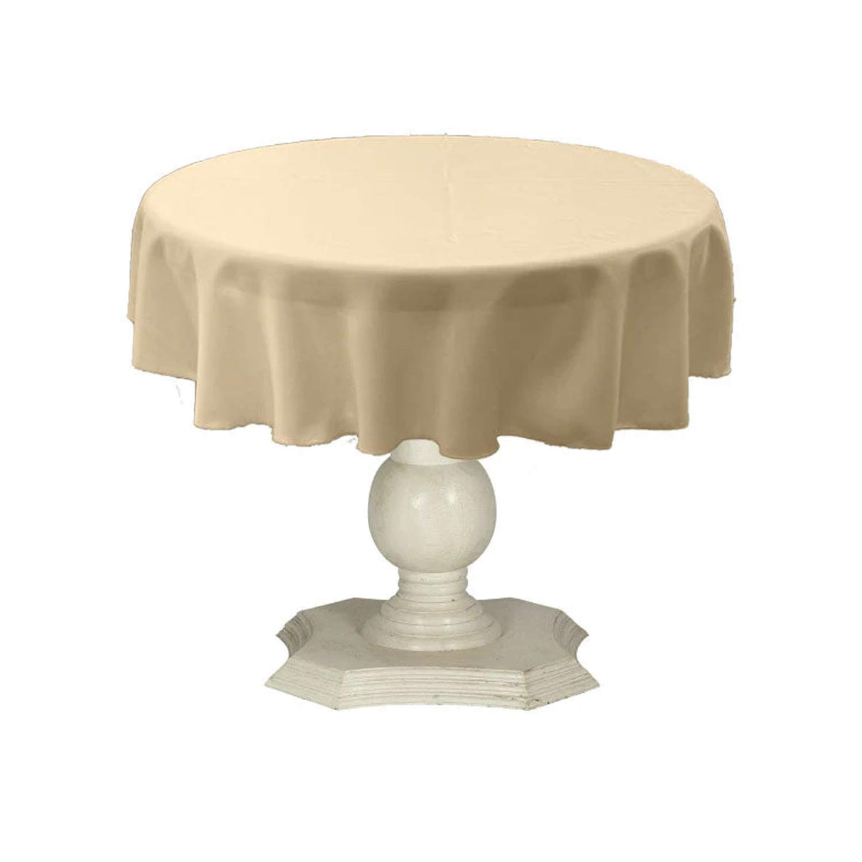 Tablecloth Dull Bridal Satin Fabric - 54" Round, Color Options (1 Piece)