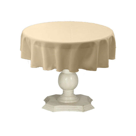 Tablecloth Dull Bridal Satin Fabric - Solid Color, 45" Round (1 Piece)