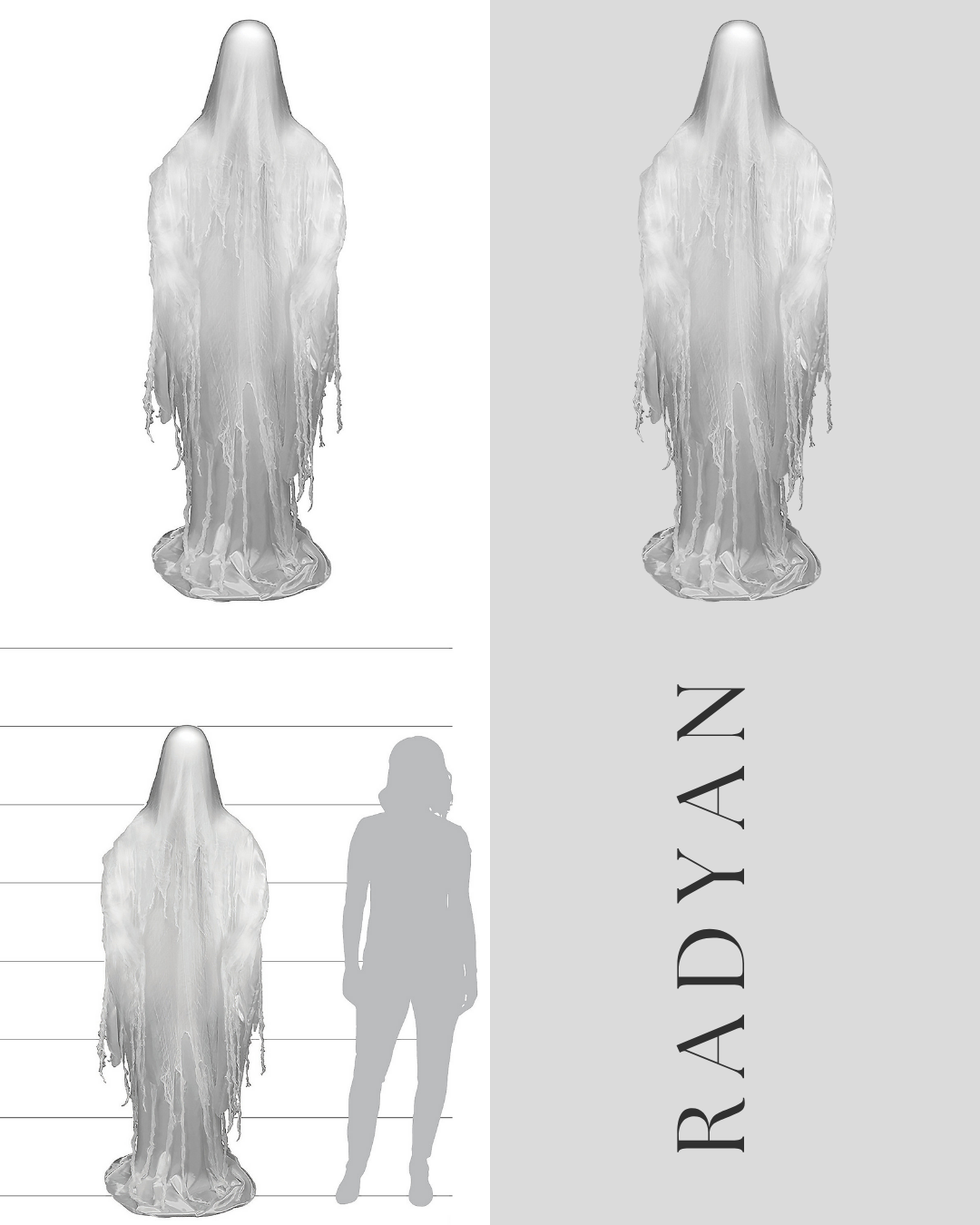 Rising Ghost Animated Prop – 6 ft.