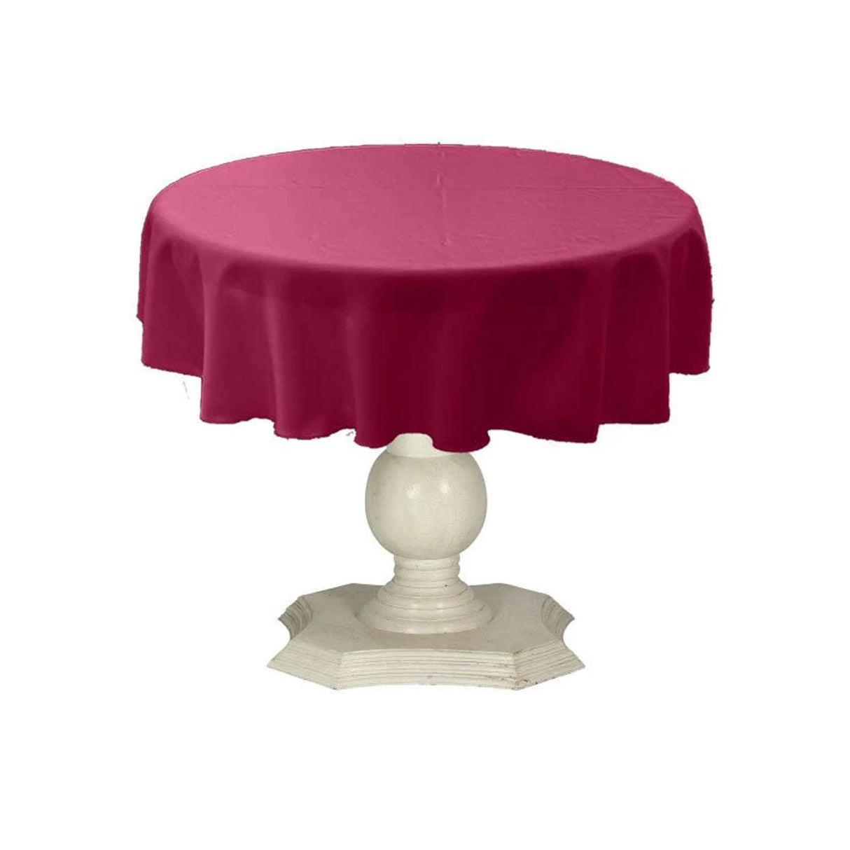 Tablecloth Dull Bridal Satin Fabric - 54" Round, Color Options (1 Piece)