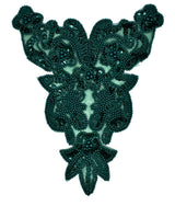 Sequins Beaded Applique 7.5 x 9.5