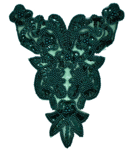 Sequins Beaded Applique 7.5 x 9.5