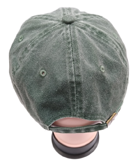 Mega Cap Cotton Twill Cap - Dark Green, Six Panel, Low Profile, Unstructured (1 Piece)