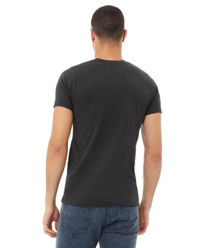 Bella Canvas 3001CVC Heather CVC Cotton Poly Fabric - Dark Grey Heather, Short Sleeve Crewneck (1 Piece)