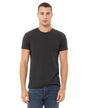 Bella Canvas 3001CVC Heather CVC Cotton Poly Fabric - Dark Grey Heather, Short Sleeve Crewneck (1 Piece)