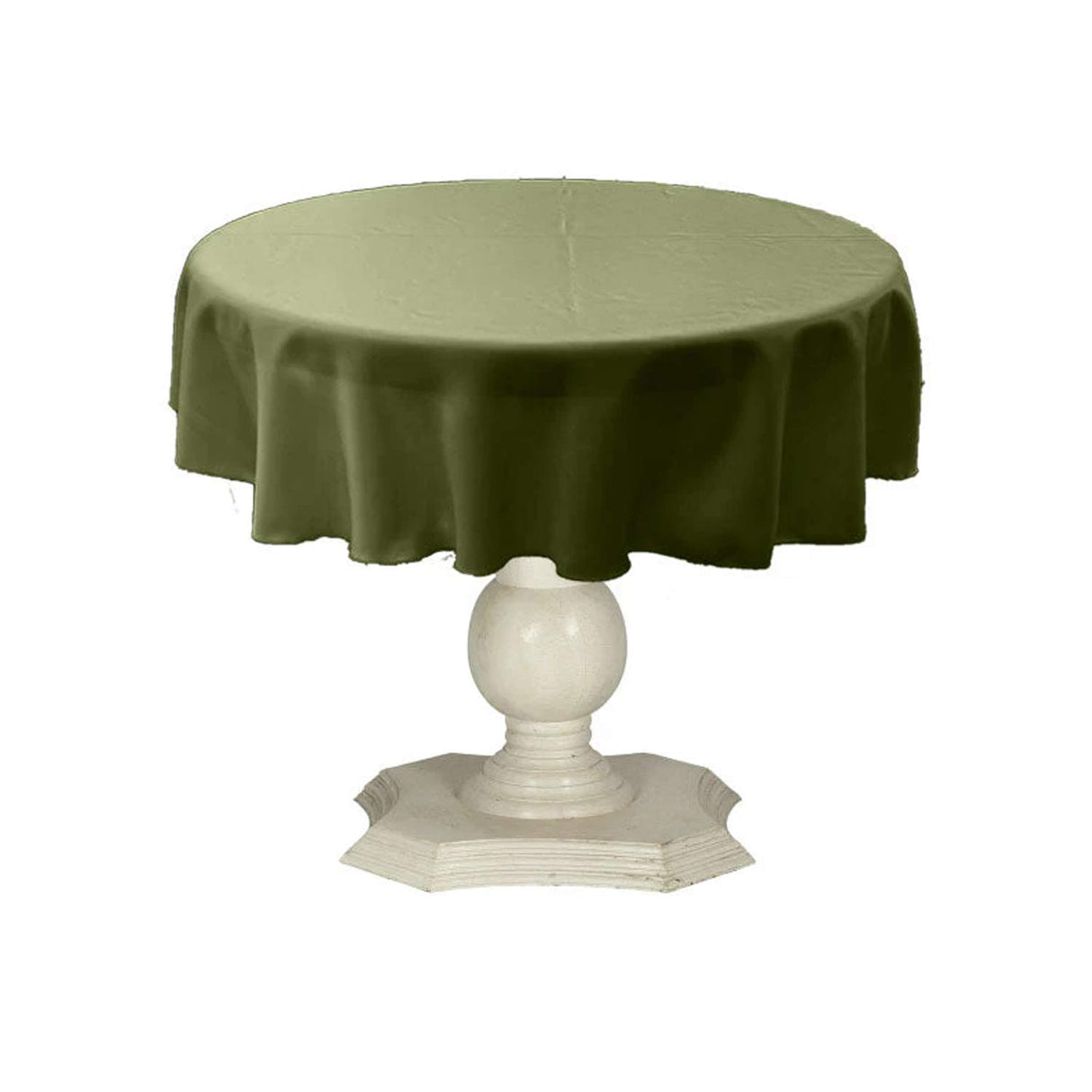 Tablecloth Dull Bridal Satin Fabric - 54" Round, Color Options (1 Piece)