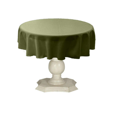 Tablecloth Dull Bridal Satin Fabric - 54" Round, Color Options (1 Piece)