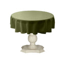 Tablecloth Dull Bridal Satin Fabric - Solid Color, 45" Round (1 Piece)