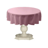 Tablecloth Dull Bridal Satin Fabric - Solid Color, 45" Round (1 Piece)
