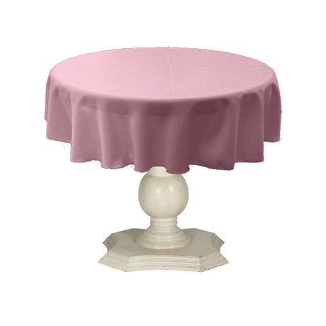 Tablecloth Dull Bridal Satin Fabric - Solid Color, 42" Round (1 Piece)