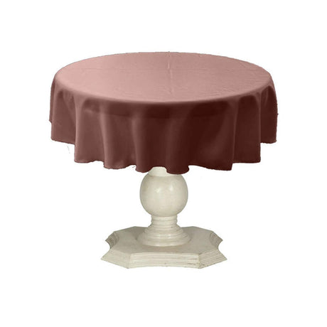 Tablecloth Dull Bridal Satin Fabric - 54" Round, Color Options (1 Piece)