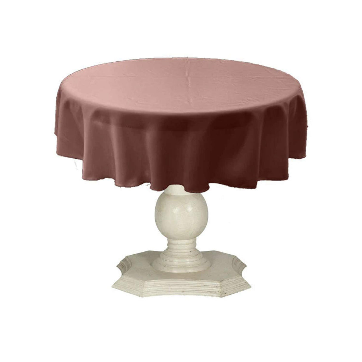 Dull Bridal Satin Fabric - Solid Color, 51" Round (1 Piece)