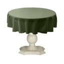 Tablecloth Dull Bridal Satin Fabric - Solid Color, 45" Round (1 Piece)