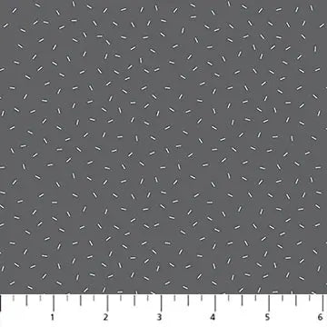 Cotton Print Dashes Gray Dewfall Fabric 44/45" Wide
