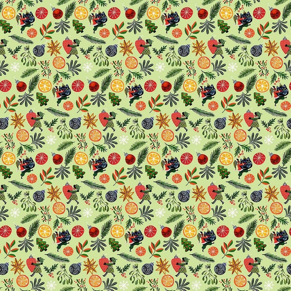 Quilting Cotton Fantastical Holiday Pixies Multi Dear Stella