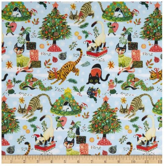 Quilting Cotton Not Ameowsed Pixie Play Mist Dear Stella