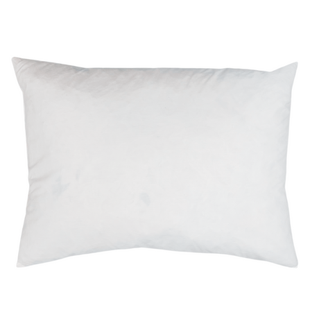 Duck Feather Throw Pillow Inserts Set of 2 White