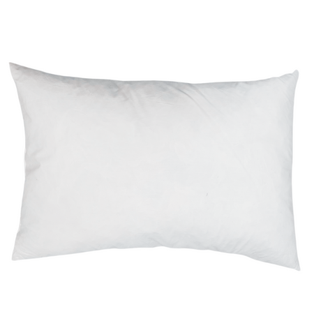 Duck Feather Throw Pillow Inserts Set of 2 White