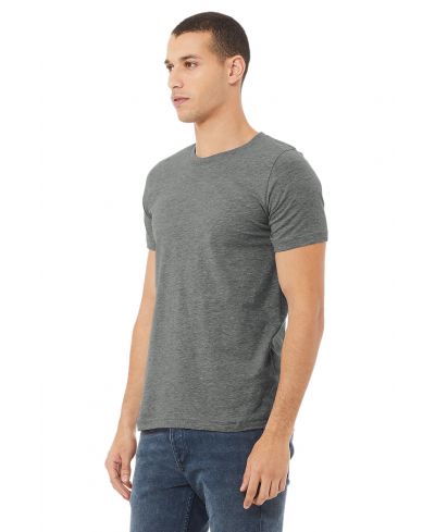 Bella Canvas 3001CVC Cotton Poly Fabric - Deep Heather, Heathered, Short Sleeve, Crewneck (1 Piece)