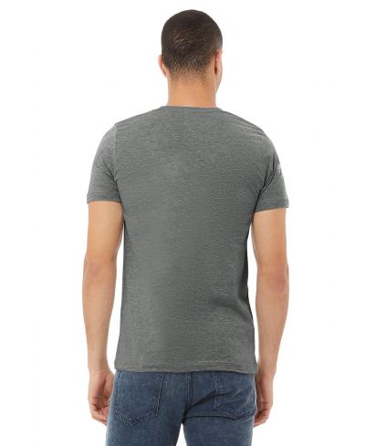 Bella Canvas 3001CVC Cotton Poly Fabric - Deep Heather, Heathered, Short Sleeve, Crewneck (1 Piece)