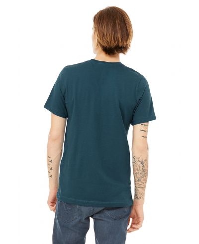 Bella Canvas 3001 Airlume Combed And Ring-Spun Cotton Fabric - Deep Teal, Crewneck, Short Sleeve (1 Piece)