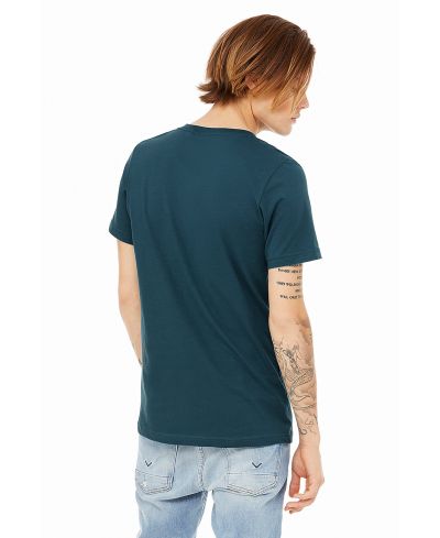Bella Canvas 3005 Cotton Fabric - Deep Teal V-Neck Short Sleeve (1 Unit)