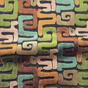 Cut Velvet Upholstery Fabric Deka Geometric