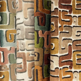 Cut Velvet Upholstery Fabric Deka Geometric