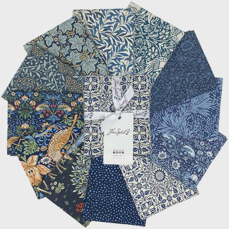 Fat Quarter Bundle Delft Saturday Stash Morris & Co. 100% Cotton