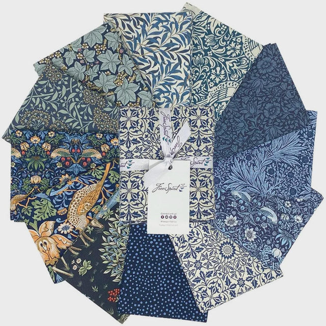 Fat Quarter Bundle Delft Saturday Stash Morris & Co. 100% Cotton