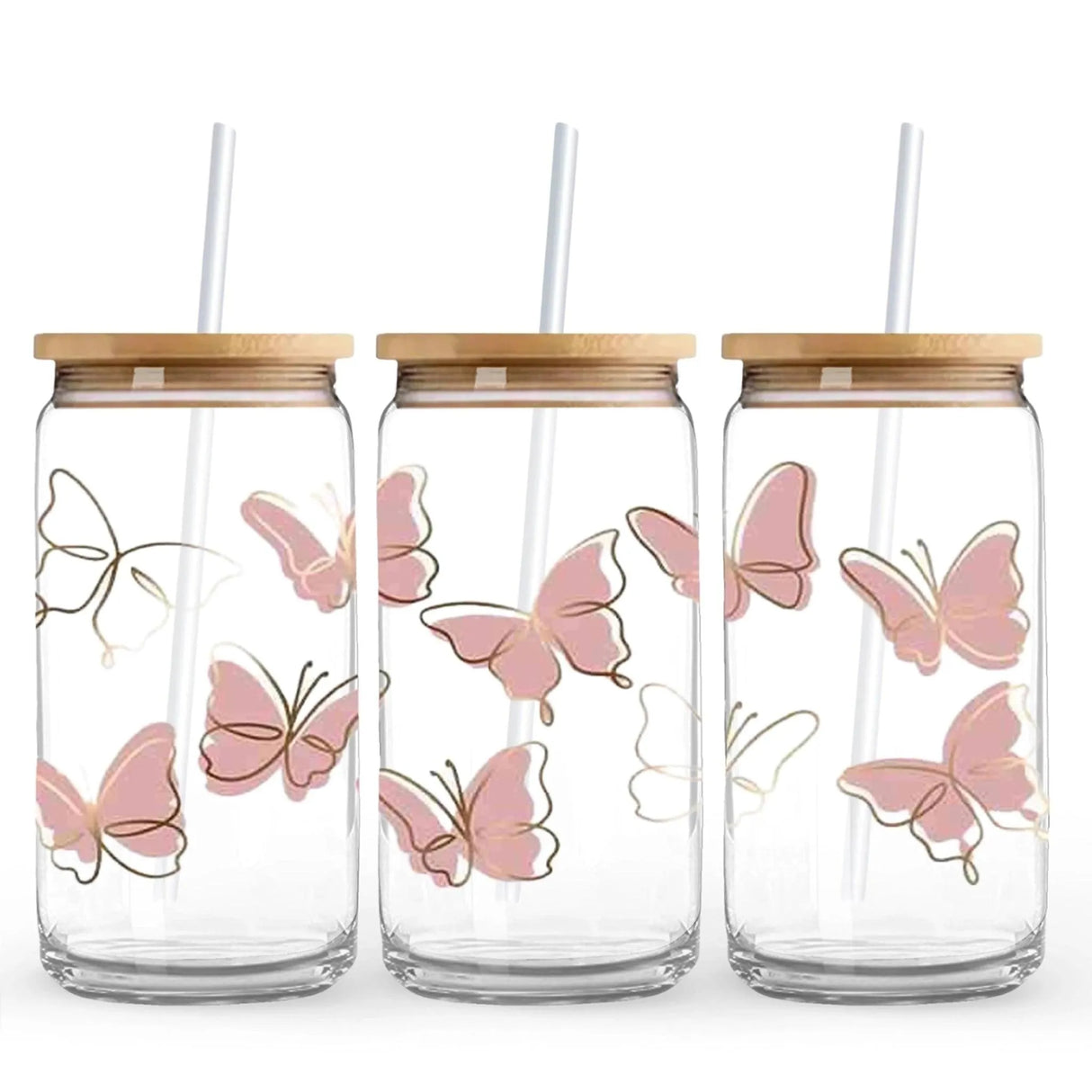 UV DTF Wrap - Delightful Butterflies (9.7" x 4.3")