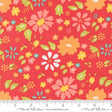 Cotton Wideback Fabric Geranium Red Delightfully Yours 108"