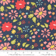 Cotton Wideback Fabric Delightfully Yours Navy 108" Wide