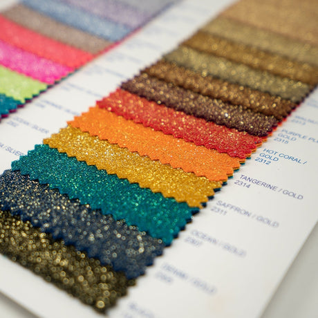 Deluxe Nylon Spandex Lurex Fabric - Color Card, 25 Colors (1 Swatch Card)