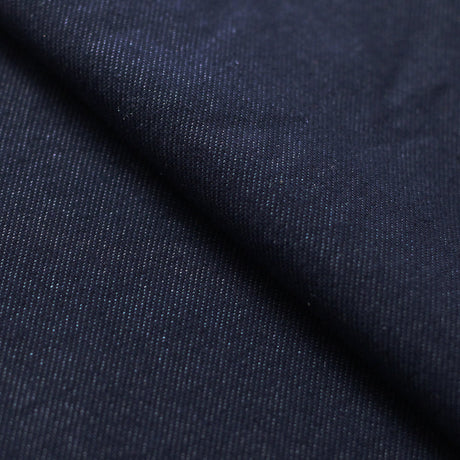 Hot Denim Cotton Poly Spandex Fabric - Denim Blue And Black, Solid, 58/60" Width (1 Yard)