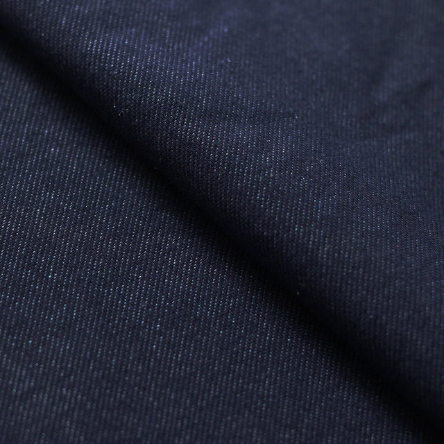 Hot Denim Cotton Poly Spandex Fabric - Denim Blue And Black, Solid, 58/60" Width (1 Yard)